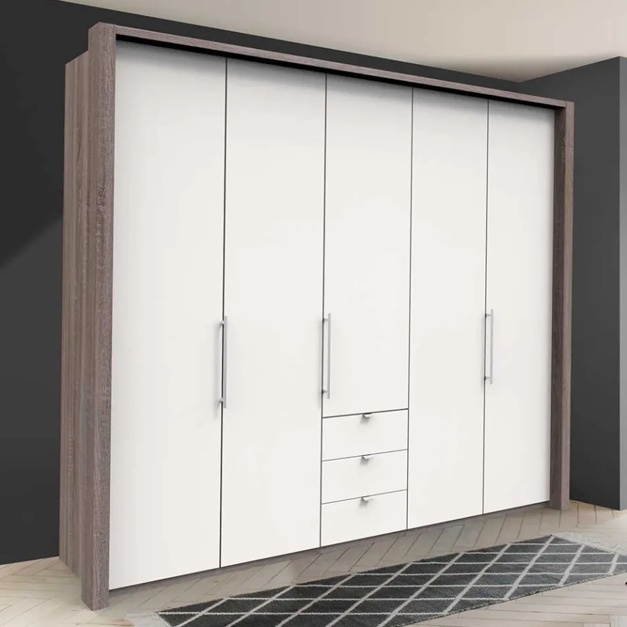 Schlafzimmerkleiderschrank mit drei Schubladen - Tivierto Kleiderschränke