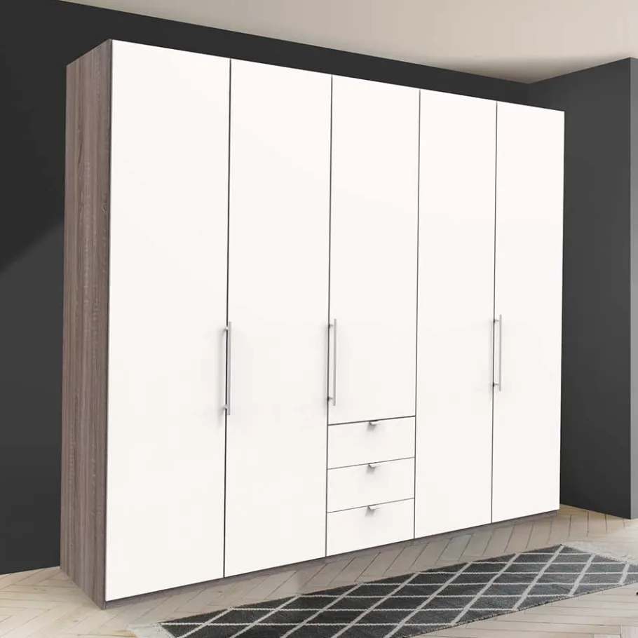 Schlafzimmerkleiderschrank mit drei Schubladen - Tivierto Kleiderschränke