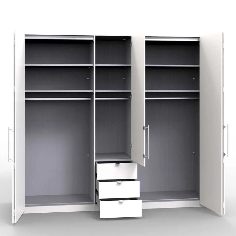 Schlafzimmerkleiderschrank mit drei Schubladen - Tivierto Kleiderschränke