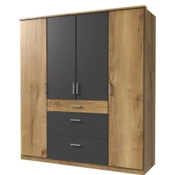 Hot Schlafzimmerschrank in Plankeneiche Dekor - Leviza Kleiderschränke