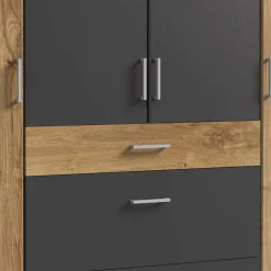 Hot Schlafzimmerschrank in Plankeneiche Dekor - Leviza Kleiderschränke