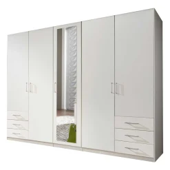 Outlet Schlafzimmerschrank in Weiß 225 cm breit - Clewono Kleiderschränke