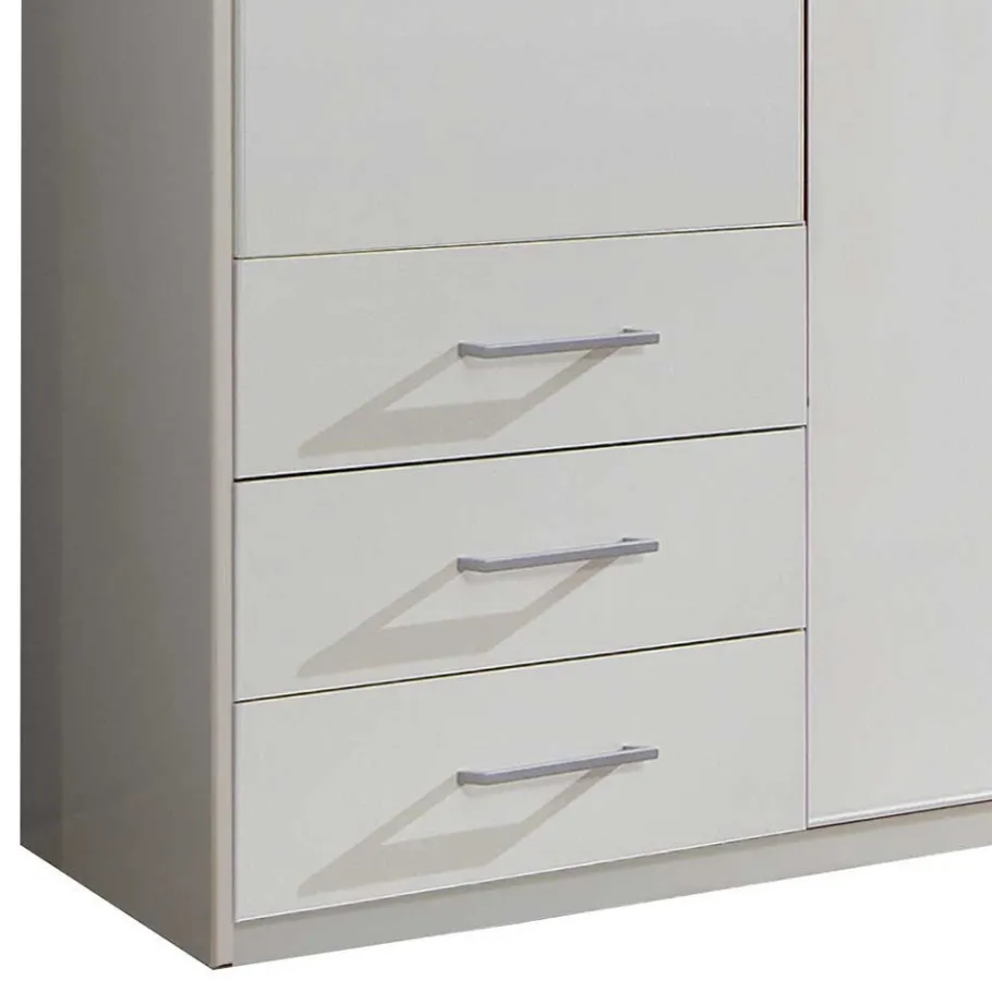 Outlet Schlafzimmerschrank in Weiß 225 cm breit - Clewono Kleiderschränke