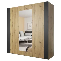 Sale Schlafzimmerschrank in Wildeiche NB & Schwarz - Potsdam KleiderschrÀnke