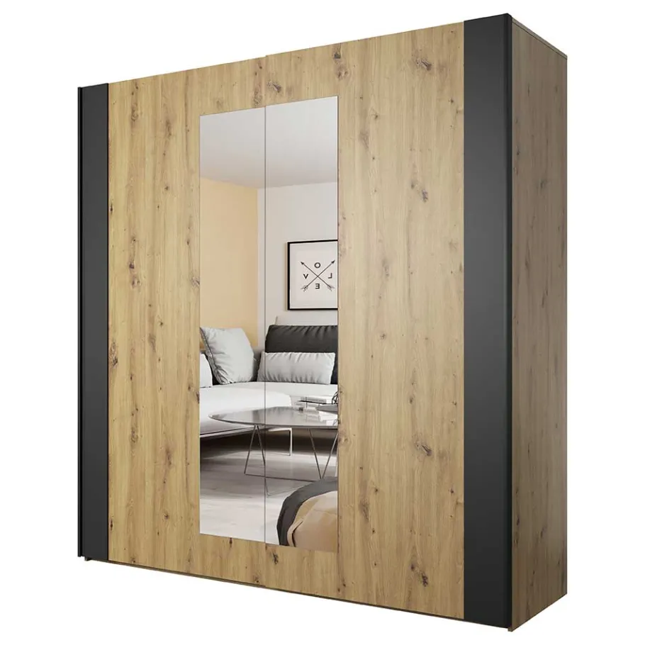 Sale Schlafzimmerschrank in Wildeiche NB & Schwarz - Potsdam Kleiderschränke