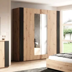 Sale Schlafzimmerschrank in Wildeiche NB & Schwarz - Potsdam Kleiderschränke