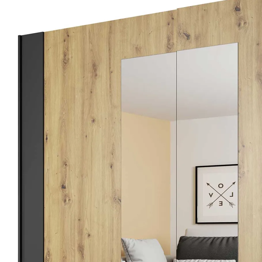 Sale Schlafzimmerschrank in Wildeiche NB & Schwarz - Potsdam Kleiderschränke