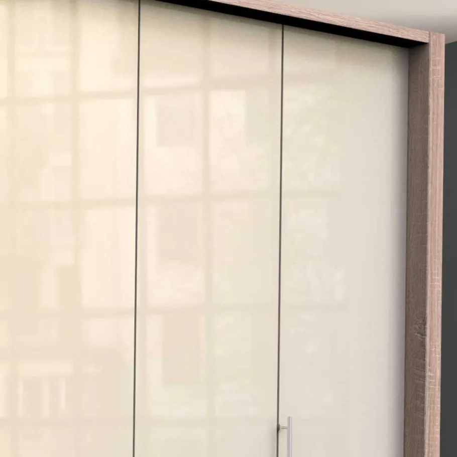 Schlafzimmerschrank mit 2 Falttüren und 4 Schubkästen - Rativian Kleiderschränke