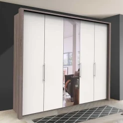 New Schlafzimmerschrank mit Metallgriffen - Tivierto I Kleiderschränke|Schränke