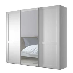 Outlet Schlafzimmerschrank mit Schwebetüren in Weiß - Flinn Kleiderschränke