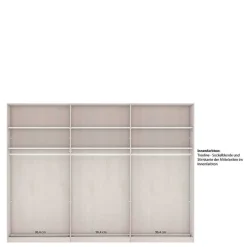 Outlet Schlafzimmerschrank mit Schwebetüren in Weiß - Flinn Kleiderschränke