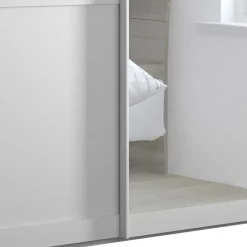 Outlet Schlafzimmerschrank mit Schwebetüren in Weiß - Flinn Kleiderschränke