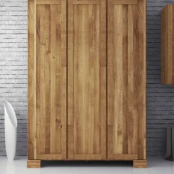 Sale Schlafzimmerschrank Vaskov aus Wildeiche Massivholz Kleiderschränke