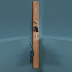 Sale Schmales Garderoben Paneel Reestyl in Eichefarben Garderoben