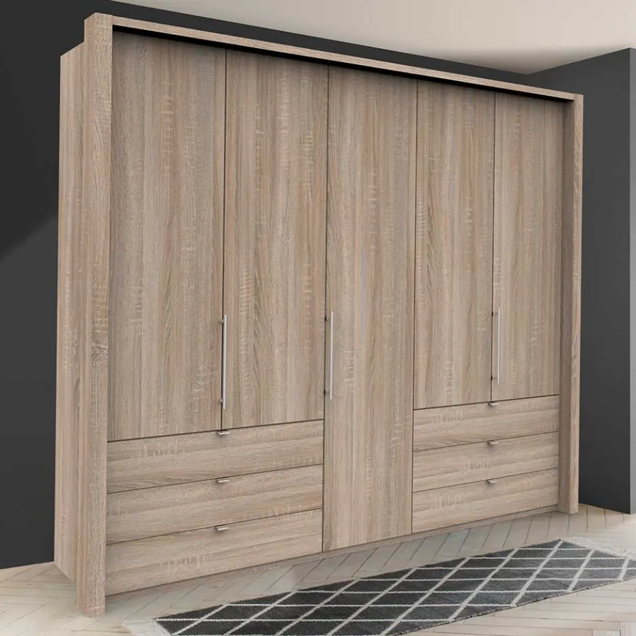 Online Schrank fürs Schlafzimmer in Holz Nachbildung - Zayun Kleiderschränke|Schränke