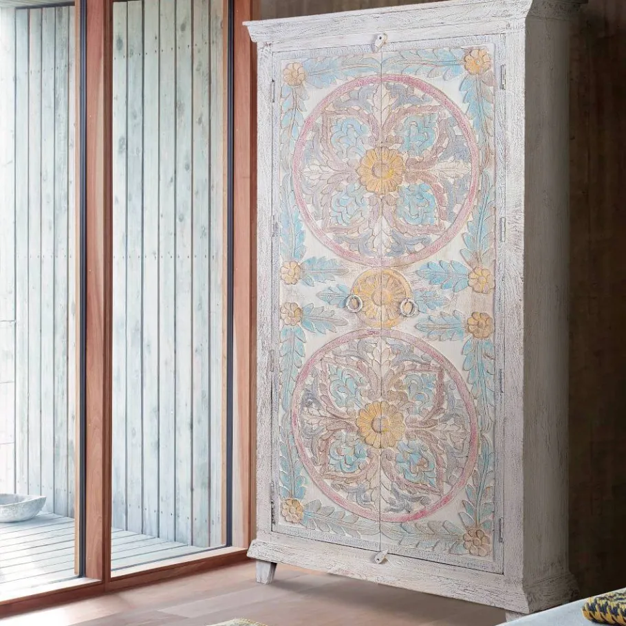 Schrank in Holz White Wash - Notana Kleiderschränke