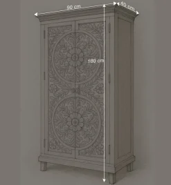 Schrank in Holz White Wash - Notana Kleiderschränke