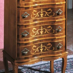 Schubladen Kommode mit Bodenfreiheit Agosto in Nussbaum Kommoden