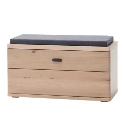 Online Schuhbank in Eiche Bianco & Grau - Arkadiuz Sitzbank