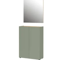 Sale Schuhkommode und Wandspiegel Set - Bien (zweiteilig) Garderoben