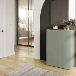 Sale Schuhkommode und Wandspiegel Set - Bien (zweiteilig) Garderoben