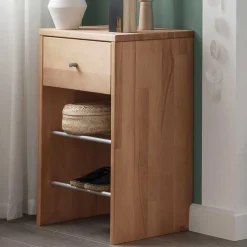 Outlet Schuhregal mit Schublade und 2 Ablagen - Shimousa Regale