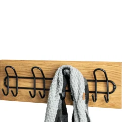 Best Schwarze Metall Hakenleiste mit 8 Haken - Akke Garderoben