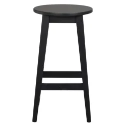 Sale Schwarzer Barhocker in runder Form - Riostar (2er Set) Hocker