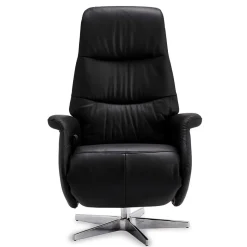 Schwarzer Entspannungssessel mit Armlehnen - Registran Sessel