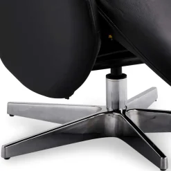 Schwarzer Entspannungssessel mit Armlehnen - Registran Sessel