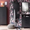 Schwarzes Flurmöbel Set - Anderian (vierteilig) Garderoben
