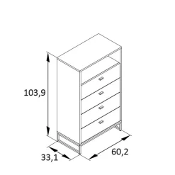 Schwarzes Flurmöbel Set - Anderian (vierteilig) Garderoben