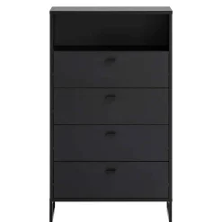 Schwarzes Flurmöbel Set - Anderian (vierteilig) Garderoben