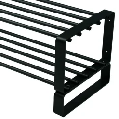 Schwarzes Schuh-Regal aus Stahl - Satroni Regale