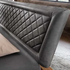 Sale Schwebebett mit Leder-Kopfteil - Emjan Betten