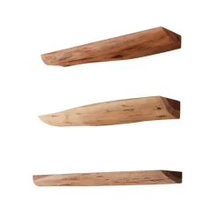 Sale Schwebende Wandboards Baumkante - Stamfort (3er Set) Regale