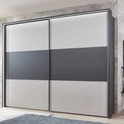 Online SchwebetĂŒren Kleiderschrank in Hellgrau & Dunkelgrau - Guadiana KleiderschrĂ€nke|SchrĂ€nke