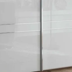 Outlet Schwebetüren Kleiderschrank mit Glas Front - Ekino Kleiderschränke