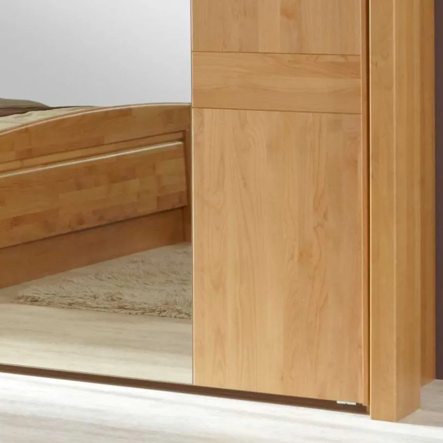 New Schwebetürenschrank Bordeaux aus Erle Kleiderschränke|Schränke