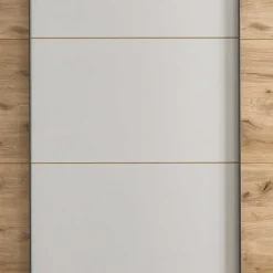 Sale Schwebetürenschrank in Grau und Wildeiche Hell - Simple Kleiderschränke|Schränke