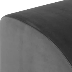 Outlet Sessel aus Samtvelours in Anthrazit - Izmael Sessel