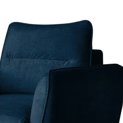 Best Sessel aus Webstoff in Dunkelblau - Berenice Sessel