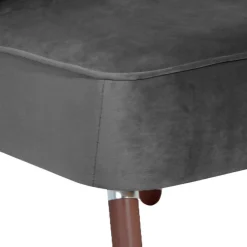 Outlet Sessel in Anthrazit und Nussbaum - Laois Sessel