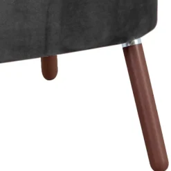 Outlet Sessel in Anthrazit und Nussbaum - Laois Sessel