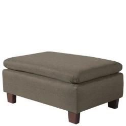 Best Sessel in Beigegrau und Nussbaum - Abecra Sessel