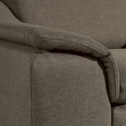 Best Sessel in Beigegrau und Nussbaum - Abecra Sessel