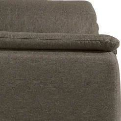 Best Sessel in Beigegrau und Nussbaum - Abecra Sessel