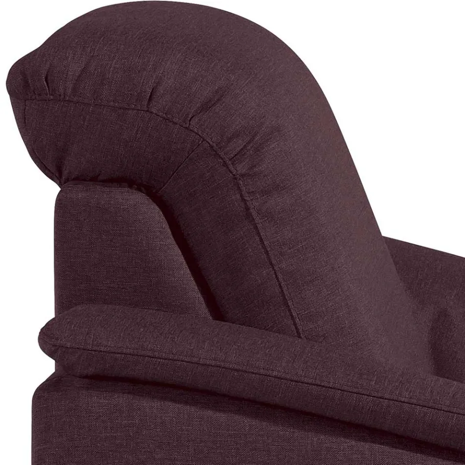 Clearance Sessel in Bordeaux und Nussbaum - Moranna Sessel