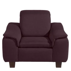 Clearance Sessel in Bordeaux und Nussbaum - Moranna Sessel