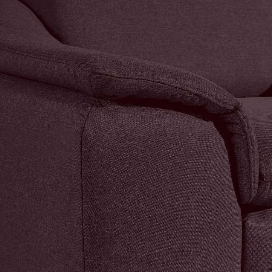 Clearance Sessel in Bordeaux und Nussbaum - Moranna Sessel